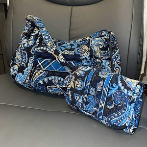 VERA BRADLEY - Matching Tri-Fold Wallet & Handbag